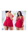 Gorąca do czerwoności koszulka z siateczki - Plus Size