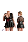 Seksowna, rozkloszowana sukienka z gorsetowym wiązaniem - Plus Size