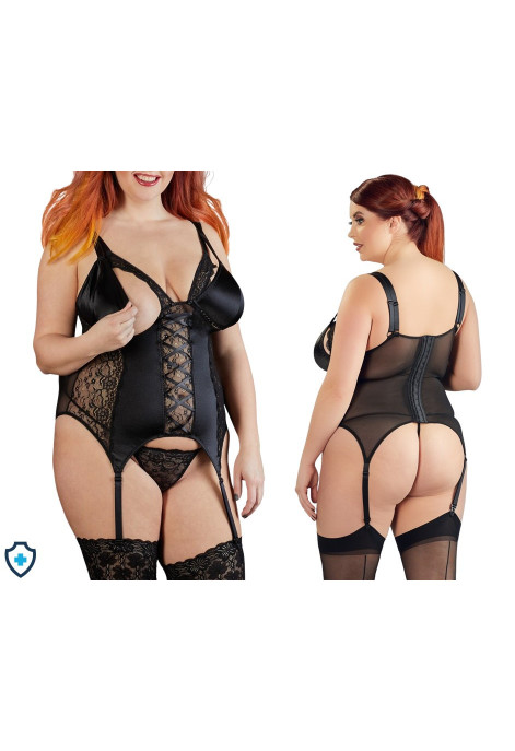 Podkreślający figurę gorset z odpinanymi miseczkami - Plus Size Podkreślający figurę gorset z odpinanymi miseczkami - Plus Size