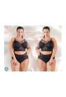 Nęcące figi z wysokim stanem i koronką - Plus Size