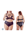 Wyrafinowany zestaw bielizny wysmuklający sylwetkę - Plus Size