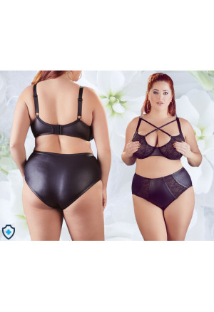 Wyrafinowany zestaw bielizny wysmuklający sylwetkę - Plus Size