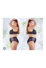 Wyrafinowany zestaw bielizny wysmuklający sylwetkę - Plus Size