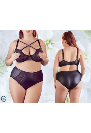 Wyrafinowany zestaw bielizny wysmuklający sylwetkę - Plus Size