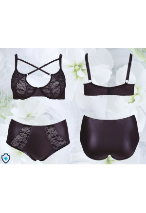 Wyrafinowany zestaw bielizny wysmuklający sylwetkę - Plus Size