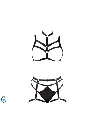 Zadziorny zestaw w stylu bondage