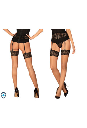 Cieliste pończochy do pasa...