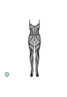 Kuszące bodystocking z miękkiej siateczki w kolorze czarnym