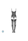 Kuszące bodystocking z miękkiej siateczki w kolorze czarnym