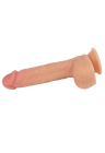 Dildo o realistycznym wyglądzie z rotacjami i wybracjami