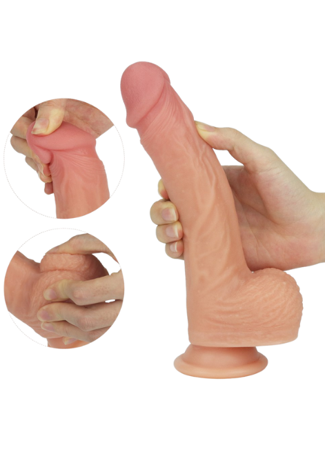 Dildo z dwuwarstwowego silikonu Dildo z dwuwarstwowego silikonu