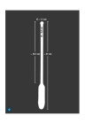 Wibrująca sonda do cewki moczowej, 27 cm