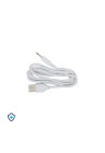 Elegancki silikonowy wibrator ze stymulatorem - USB - różowy