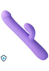 Silikonowy wibrator z 4 trybami rotacji, fioletowy