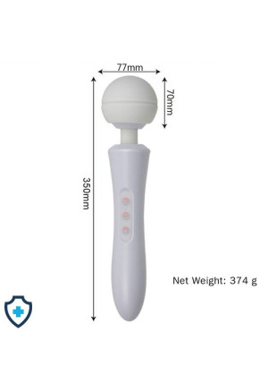 Bardzo duży i mocny masażer do całego ciała, biały