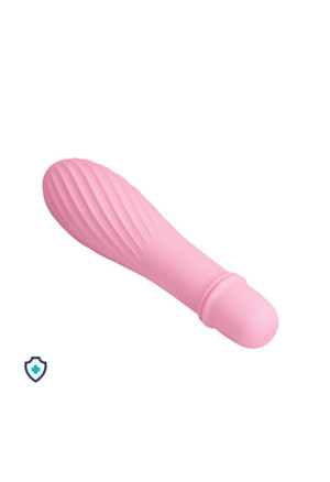 Jasnoróżowy mini wibrator, stymulator łechtaczki