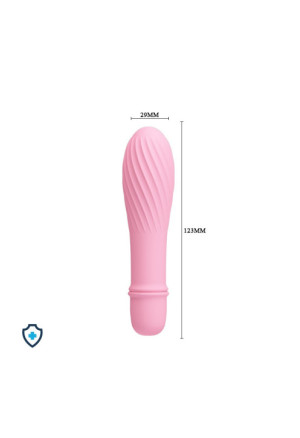 Jasnoróżowy mini wibrator, stymulator łechtaczki