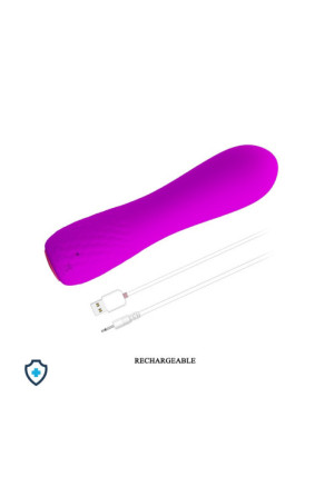 Subtelny, mini wibrator w odcieniu purpurowym