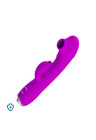 Purpurowy wibrator z nakładką do stymulacji sutków