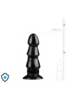 Czarne dildo analne, buttplug, choinka - 17 cm