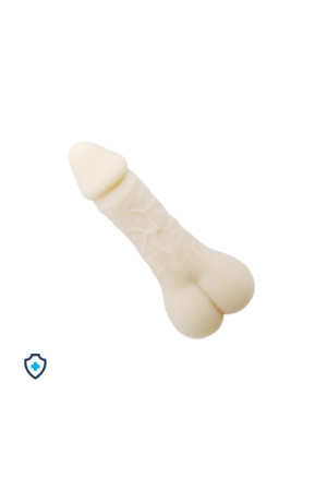 Masturbator, cieliste dildo i przedłużająca nakładka