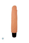 Klasyczny, cielisty wibrator  z cyberskóry - 21 cm