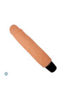 Klasyczny, cielisty wibrator  z cyberskóry - 21 cm