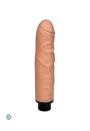 Naturalny wibrator na baterie z ręcznie robioną fakturą, 17 cm