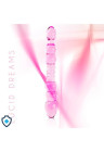 Szklane dildo analno-waginalne z wyjątkową strukturą