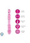 Szklane dildo analno-waginalne z wyjątkową strukturą