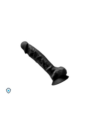 Silikonowe dildo z jądrami na mocnej przyssawce - 23 cm