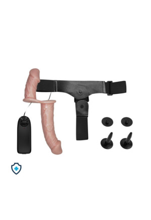 Strap on do podwójnej penetracji dla kobiet z wibracjami