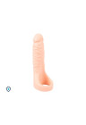 Pierścień na penisa z naturalnym dildo