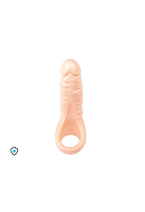 Pierścień na penisa z naturalnym dildo