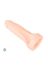 Pierścień na penisa z naturalnym dildo