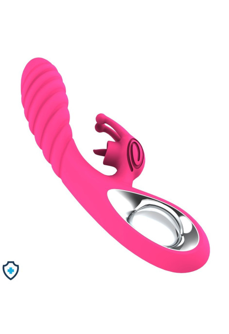 Wibrator - króliczek ze spiralną teksturą, 36 funkcji wibracji