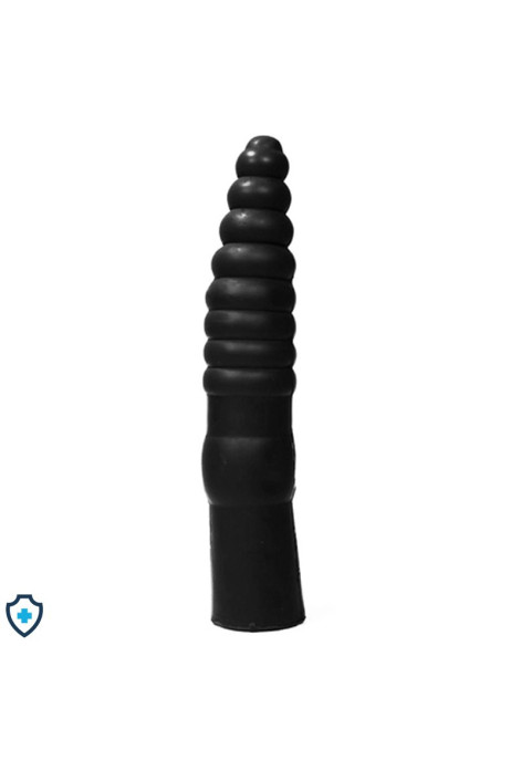 Długie, czarne dildo analne 34 cm