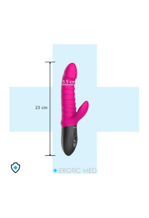 Wibrator króliczek z wibracjami i ruchem posuwistym