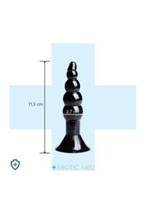 Stożkowa, silikonowa zatyczka analna