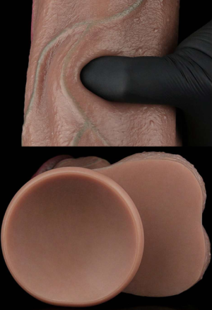 Bardzo duże dildo z realistyczną teksturą