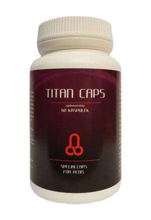 Titan Caps, 60 caps. - tabletki na powiększenie i pogrubienie penisa