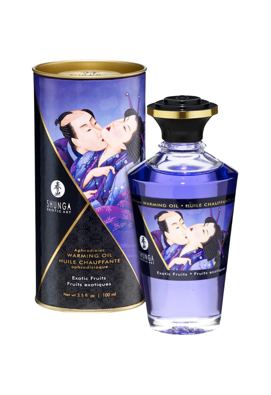 Rozgrzewający, jadalny olejek do masażu - owoce egzotyczne