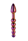 Szklane dildo analno-waginalne ze strukturą stymulującą