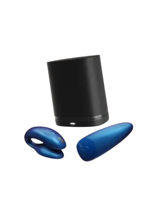 Niebieski wibrator dla par sterowany aplikacją mobilną - We-Vibe Chorus