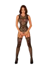 Pikantny bodystocking z seksownymi paseczkami