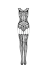 Pikantny bodystocking z seksownymi paseczkami