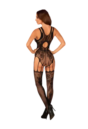Pikantny bodystocking z seksownymi paseczkami