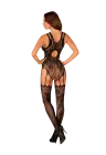 Pikantny bodystocking z seksownymi paseczkami