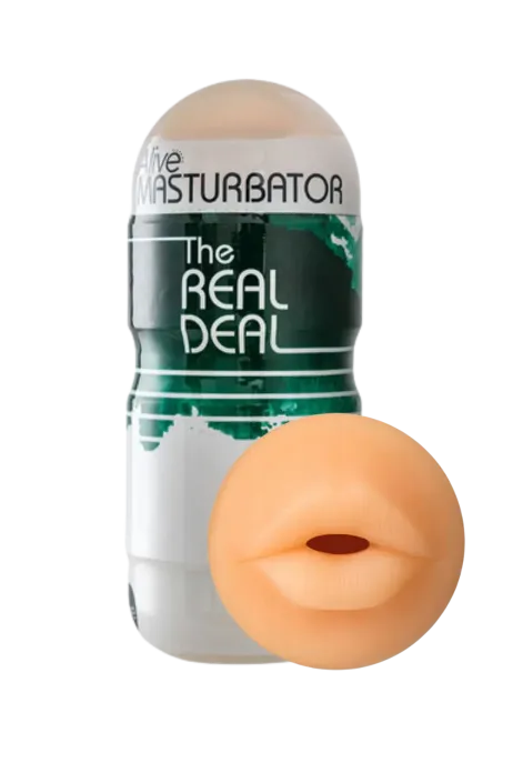 Masturbator w tubie z cyberskóry -  usta