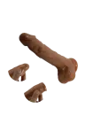 Dildo z realistyczną teksturą i wibracjami